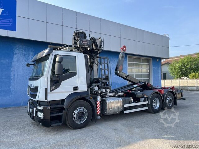 Camion ampliroll avec grue Iveco Stralis 480