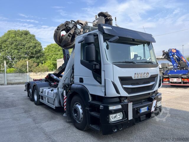 Camion ampliroll avec grue Iveco Stralis 480