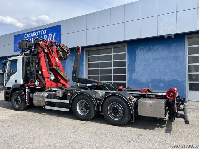 Camion ampliroll avec grue Iveco Stralis 480