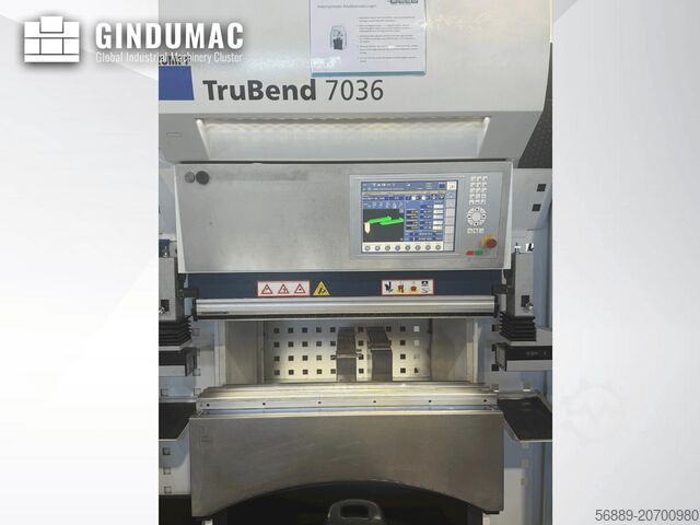 Pritisnite kočnicu TRUMPF TruBend 7036