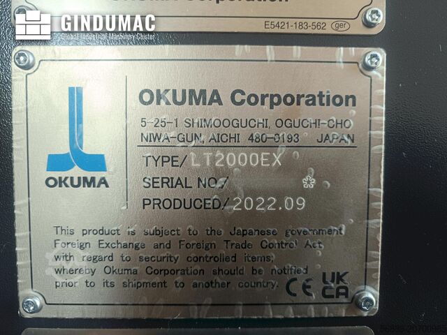 Vandret drejemaskine Okuma LT2000-2T1MY