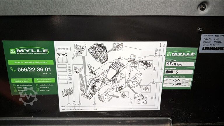 Carregador telescópico Liebherr T42-7S (INCL BUCKET / BE MACHINE / LIKE NEW / 7...
