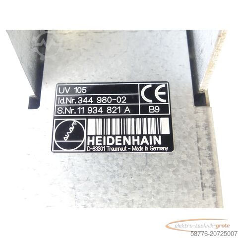 Heidenhain component Heidenhain UV 105 . 344 980-02 SN: 11934821A generalü. mit 3 Mon. Gewähr.