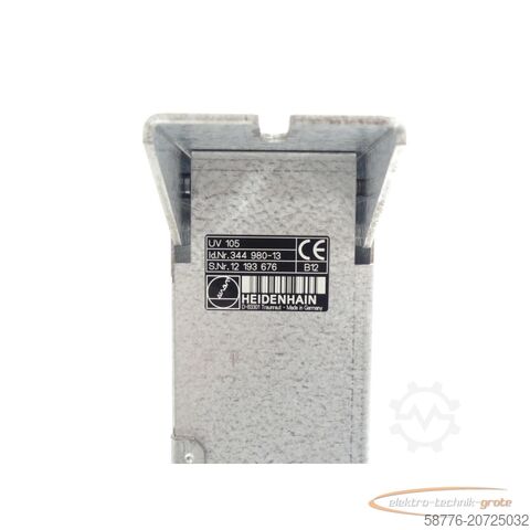 Heidenhain component Heidenhain UV 105 Umrichter Id. 344 980-13 SN:12193676 - generalüberholt mit 3 Monaten Gewährleistung-