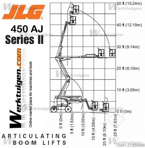 Piattaforma a pantografo JLG 450AJ Diesel Allrad 16m