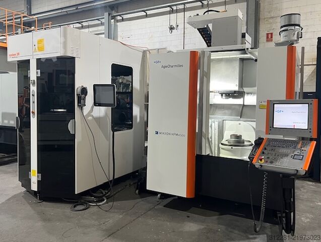 Centre d’usinage universel 5 axes MIKRON HPM 450U +SYSTEM 3R WORKPARTNER