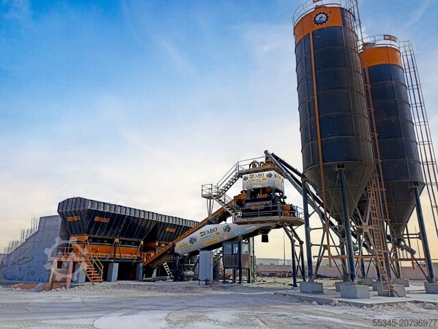 Stationary concrete mixing plant FABO Concrete Mixing Plant 180 m3 Concrete Mixing Plant