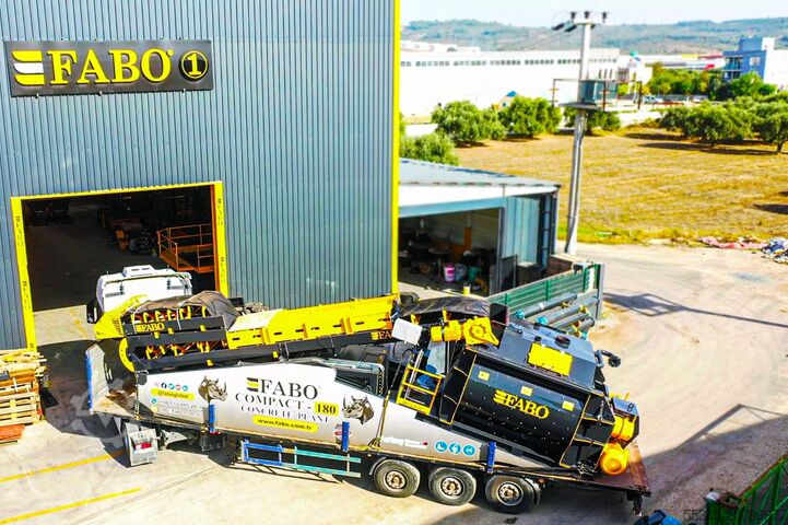 固定式混凝土搅拌站 FABO Concrete Mixing Plant 180 m3 Concrete Mixing Plant