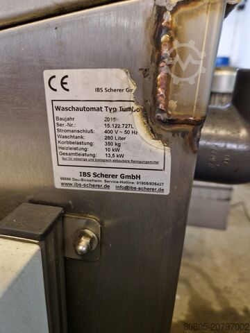 Dele vaskemaskine, rensesystem, IBS Scherer GmbH Typ JUMBO 115-2