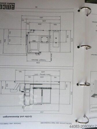 Pionowe centrum obróbcze Emco MMV 2000