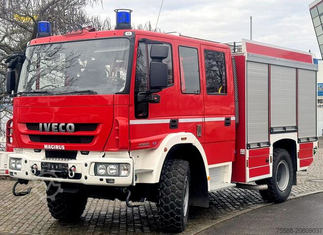 Ugunsdzēsēju transportlīdzeklis, ugunsdzēsēju automašīna ar komandu Iveco FF110E25 Magirus Löschfahrzeug LF 10