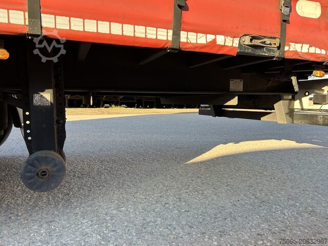 Schiebeplanen Pacton MXD 218 / Curtainside Trailer / BPW Drum / Wipk...