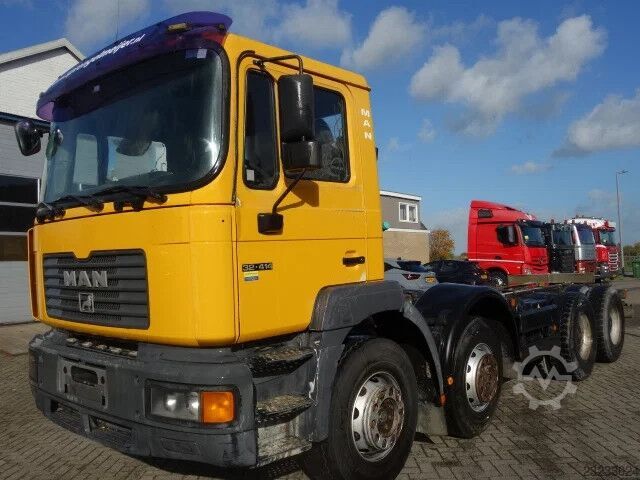  MAN 32.414 8X4 BIG AXELS,MANUAL FEULPOMP