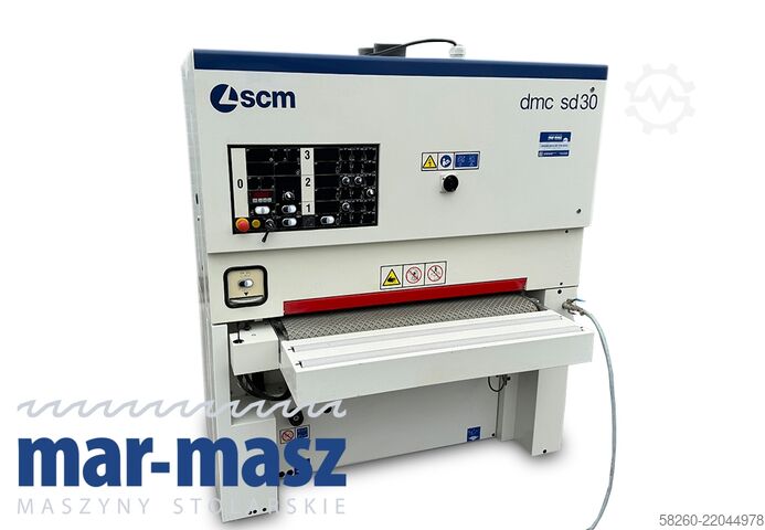 Wide belt sander with metal roller SCM DMC30 RCS 110  2 agregaty, stan idealny
