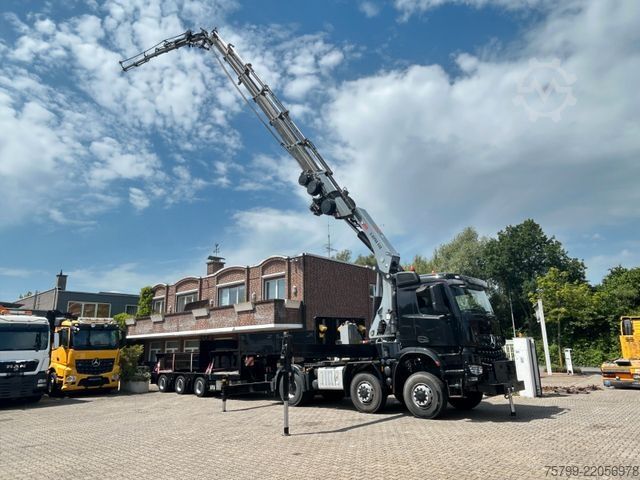 Camión de carga pesada MERCEDES-BENZ 2651 SZM+HIAB 638 Kran6x6 ausziehbarer Tieflader