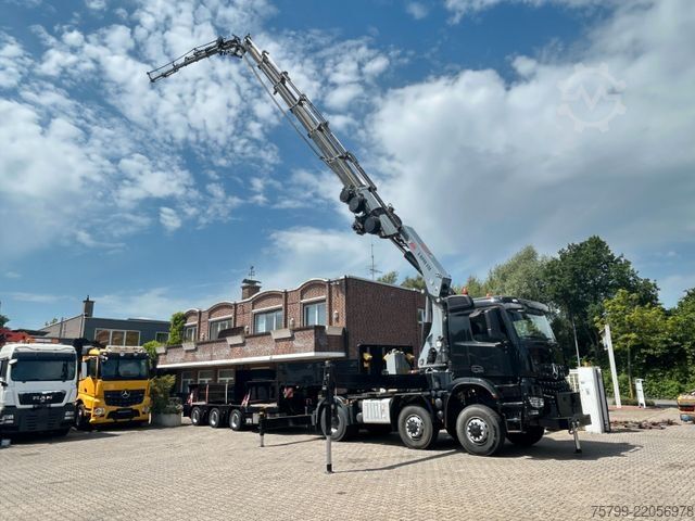 Camión de carga pesada MERCEDES-BENZ 2651 SZM+HIAB 638 Kran6x6 ausziehbarer Tieflader