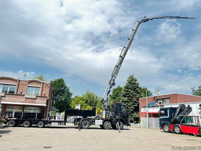 Camión de carga pesada MERCEDES-BENZ 2651 SZM+HIAB 638 Kran6x6 ausziehbarer Tieflader