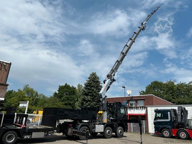 Camión de carga pesada MERCEDES-BENZ 2651 SZM+HIAB 638 Kran6x6 ausziehbarer Tieflader