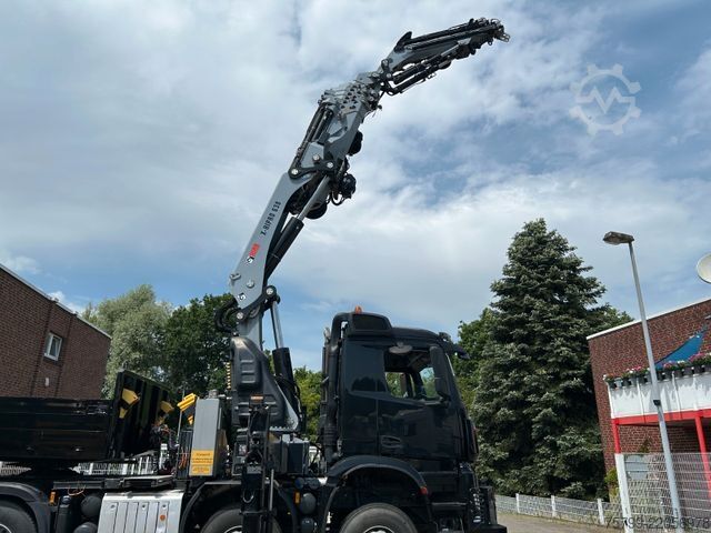 Camión de carga pesada MERCEDES-BENZ 2651 SZM+HIAB 638 Kran6x6 ausziehbarer Tieflader