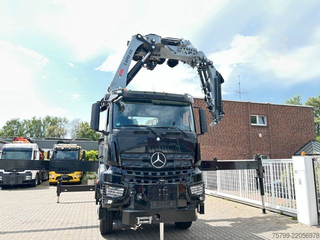 Camión de carga pesada MERCEDES-BENZ 2651 SZM+HIAB 638 Kran6x6 ausziehbarer Tieflader