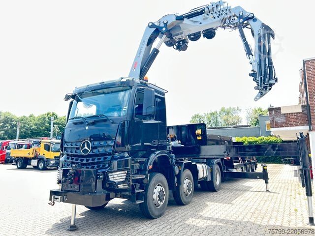 Camión de carga pesada MERCEDES-BENZ 2651 SZM+HIAB 638 Kran6x6 ausziehbarer Tieflader