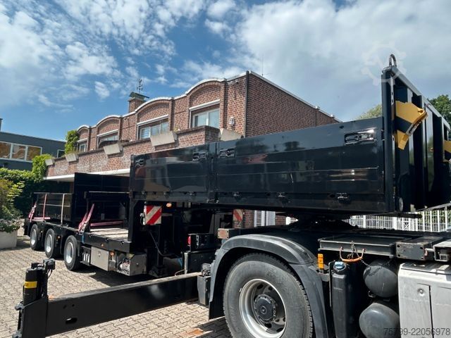 Camión de carga pesada MERCEDES-BENZ 2651 SZM+HIAB 638 Kran6x6 ausziehbarer Tieflader