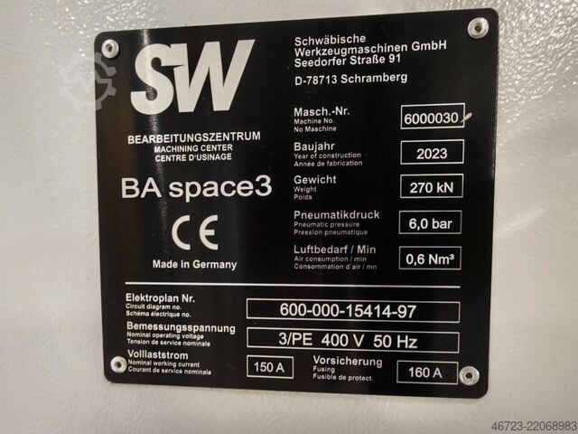 Horizontaal bewerkingscentrum SW BA space3