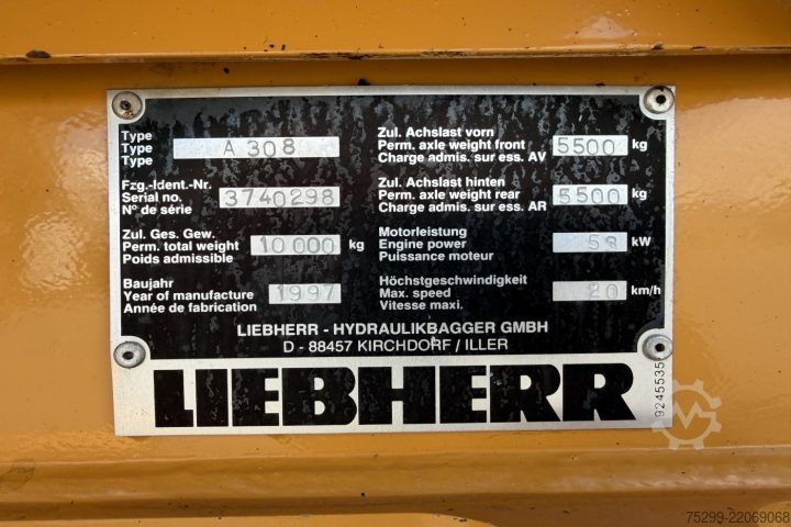 Cilindru compactor Liebherr 308 Mobilbagger / Swiss-Vehicle