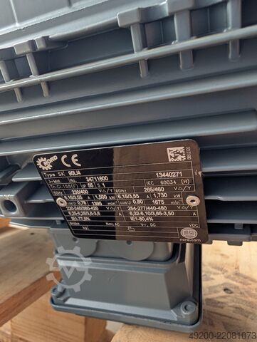 स्टेनलेस स्टील के रिएक्टर के साथ रिएक्टर ड्राइव Nord Drivesystem SK 9012.1AFBH VL2-90L/4