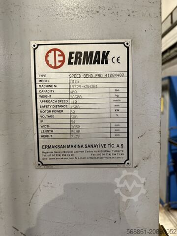 Presse plieuse Ermak Speed-Bend Pro 400 x 4100