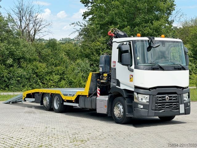 卡车装载式起重机 RENAULT T 380 * Abschleppwagen 7,40m* KRAN/FUNK * TOP