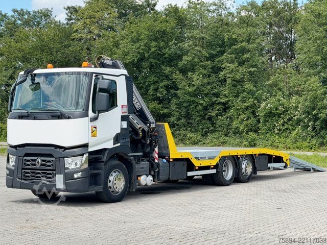 卡车装载式起重机 RENAULT T 380 * Abschleppwagen 7,40m* KRAN/FUNK * TOP