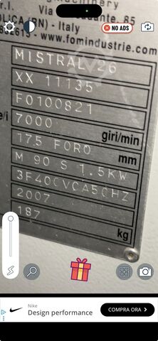 Fresatrice / intestatrice per traversi FomIndustrie Mistral 26