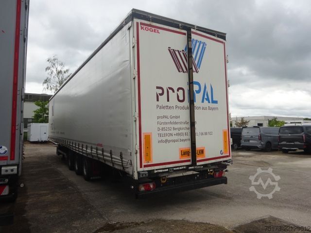 Open semitrailer with tarp KÖGEL Euro Trailer Mega Curtainslider
