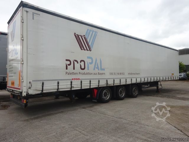 Open semitrailer with tarp KÖGEL Euro Trailer Mega Curtainslider