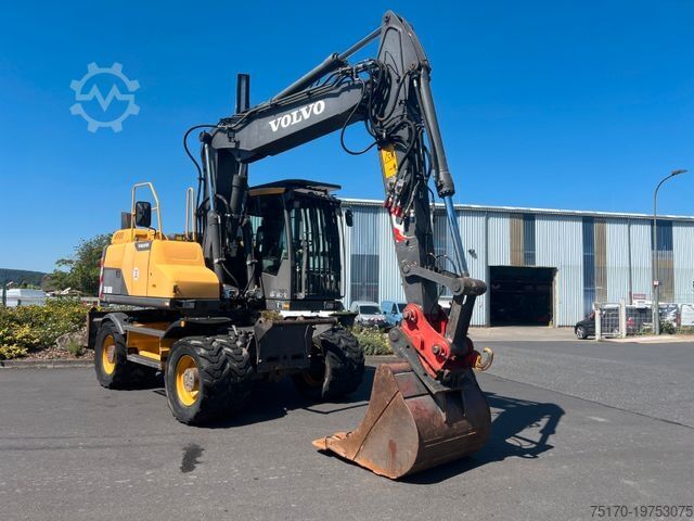 Riteņu ekskavators VOLVO EW160D / 2014 / 1xTieflöffel / Forstschutzgitter