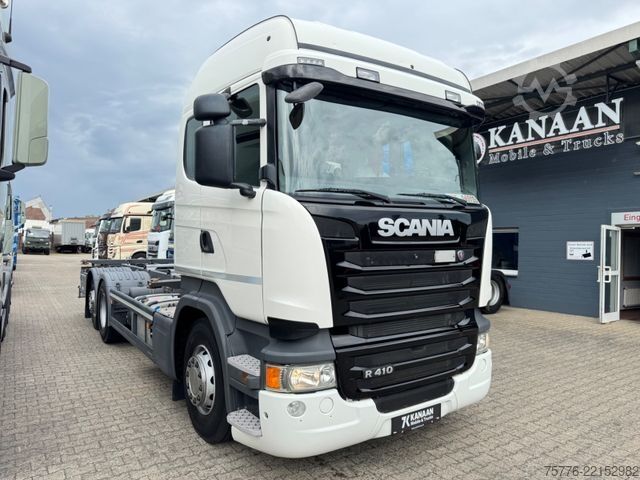Caminhão com carroçaria intercambiável SCANIA R410 6x2   Euro6  Original 43.000Km  Bundeswehr