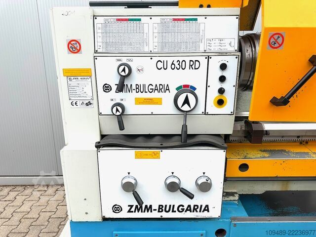 Tokarka z wałkiem pociągowym/napędowym/ZMM - 630 ZMM Bulgaria Typ CU 630 RD - 1500mm