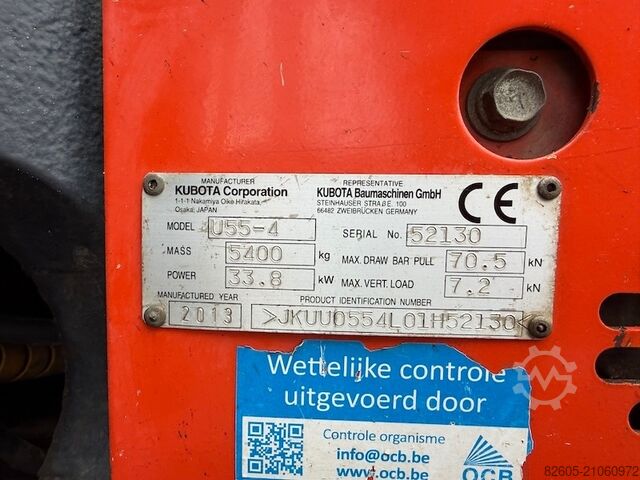Mini bager Kubota U 55-4