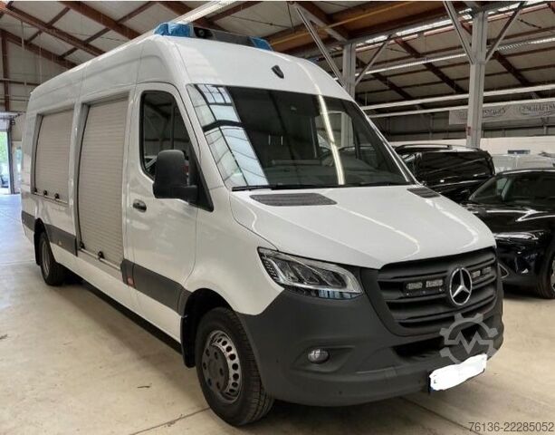 Fourgon surélevé MERCEDES-BENZ Sprinter 516 CDI Maxi Klima LED Werkstatt Rollo