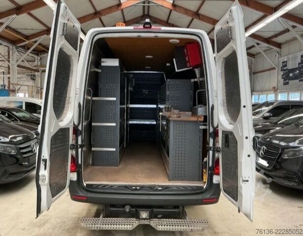 Fourgon surélevé MERCEDES-BENZ Sprinter 516 CDI Maxi Klima LED Werkstatt Rollo