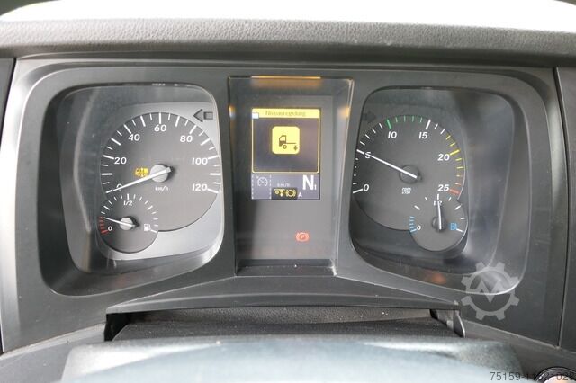 Kamion s ravnom platformom mercedes-benz Antos 2540 L KLIMA Palfinger-Kran PK15001L Lenkachse - Alufelgen