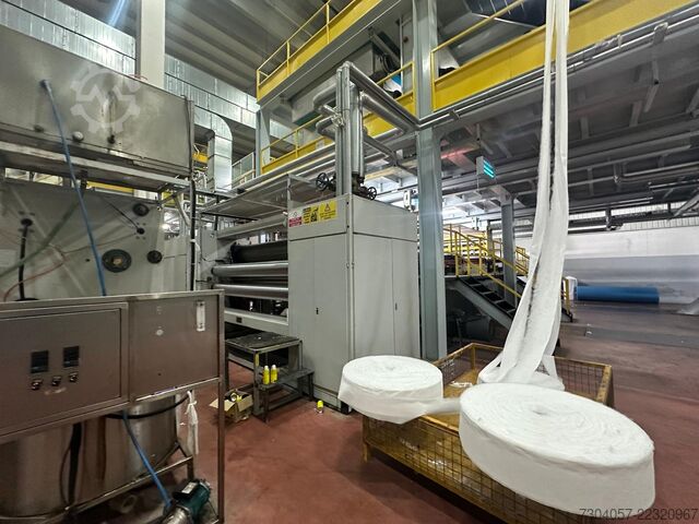 Nepīts auduma ražošanas līnija DongYang Aalong Nonwoven AL 2400 SS PP Spun-Bond Machine Line