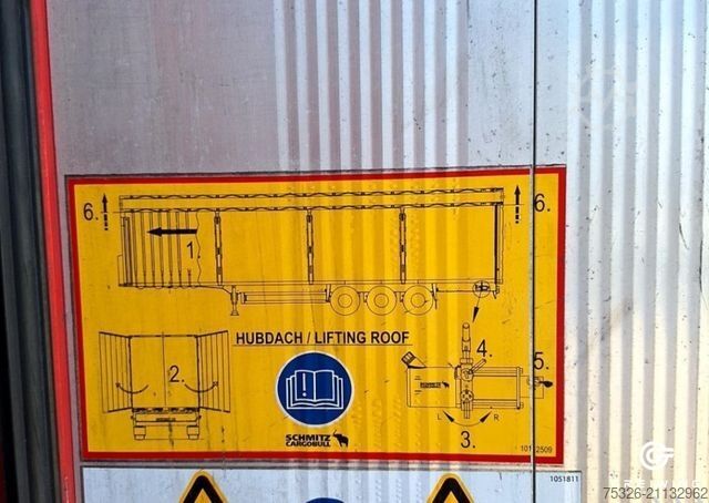 مقطورة نصفية مفتوحة مع قماش مشمع SCHMITZ CARGOBULL SCS 24/L 13.62 Mega
