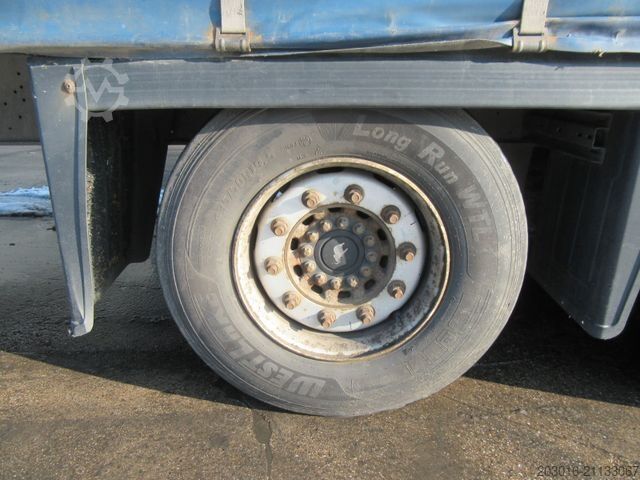 Open semitrailer with tarp SCHMITZ CARGOBULL MegaVarios verbreiterbar/auskurbelbar 70% Reifen