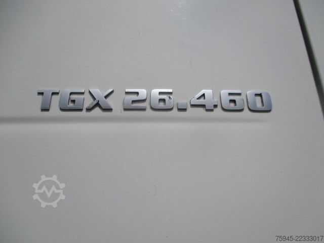 Plattewagen met zeil MAN TGX 26.460, LBW mit 2.500 kg, Retarder