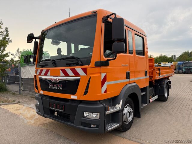 Driezijdige kipper MAN TGL 12.250 Meiller/DoKa 6Sitze/2xAHK/Klima/EURO6