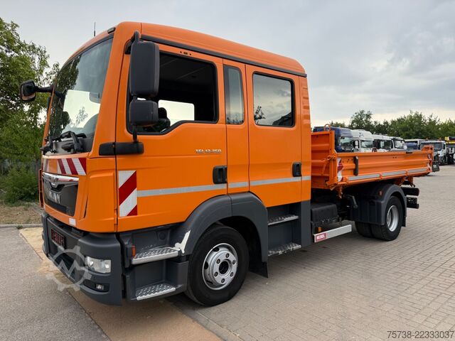 Driezijdige kipper MAN TGL 12.250 Meiller/DoKa 6Sitze/2xAHK/Klima/EURO6