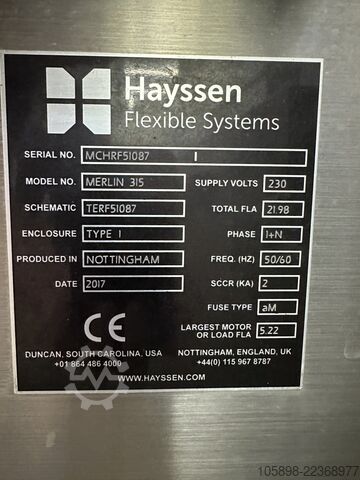 肉类加工机械 Hayssen / Rose Forgrove Merlin 315