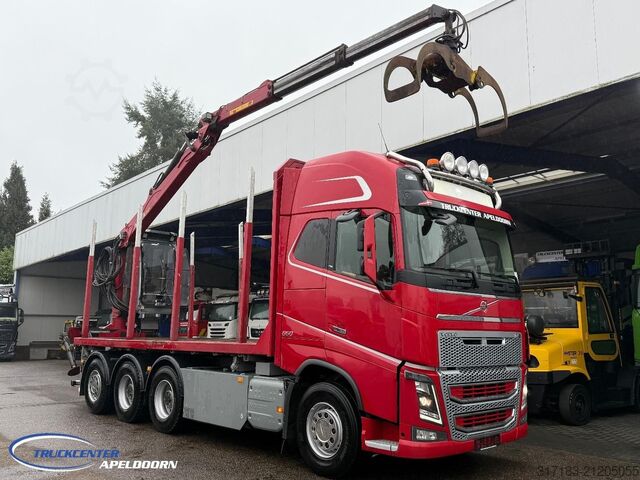 Prepravca dreva Volvo FH 650 8x4 Reductie assen, Kesla 2112T